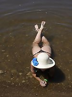 Exposed mature vaginas