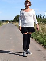 Mature woman with sexy piercings