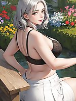 An incredibly seductive older woman showcases her skills