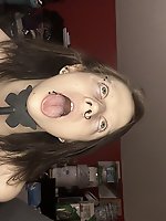 Sensuous older damsel having soaked slit